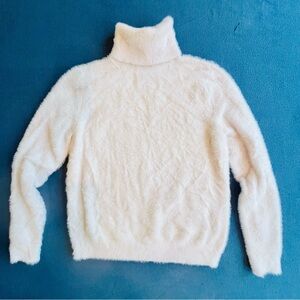 Halogen White Sweater Turtleneck Women’s S, Nylon